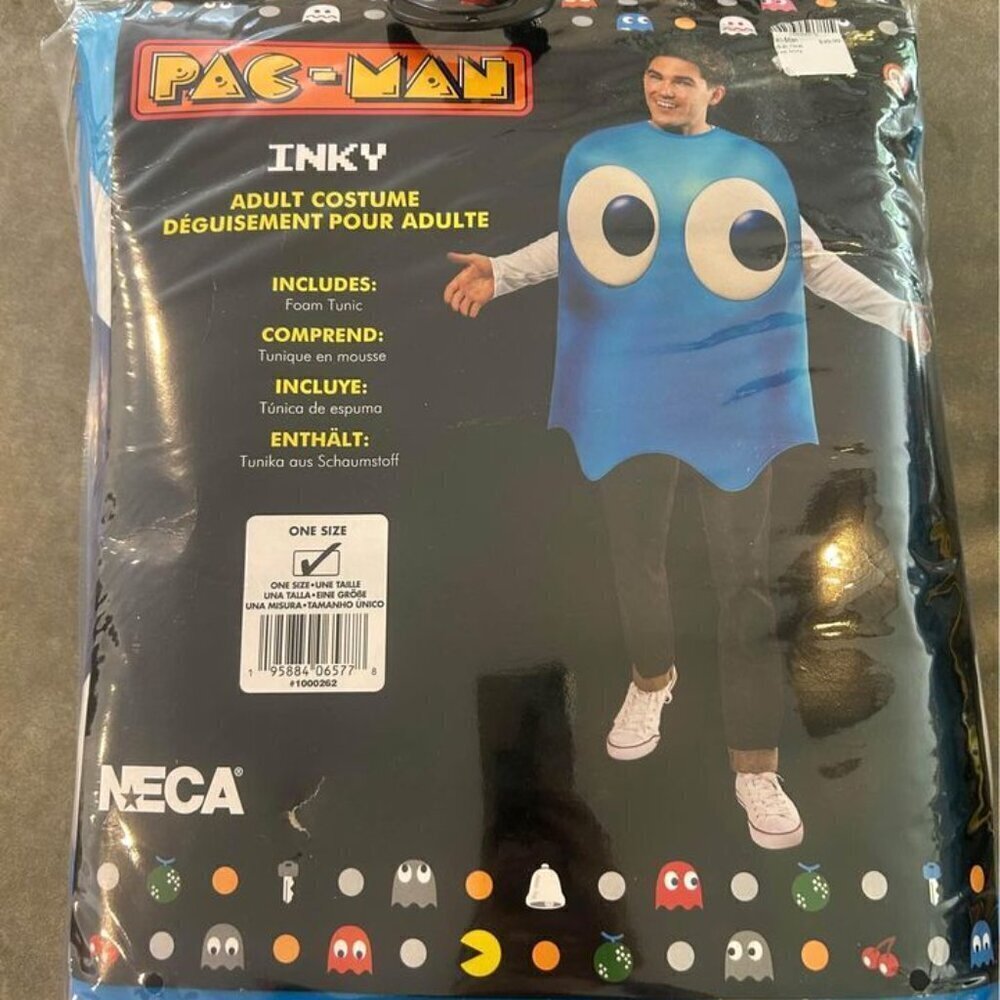 Halloween Costume! Adult size. INKY from Pac-Man. New in original bag.
